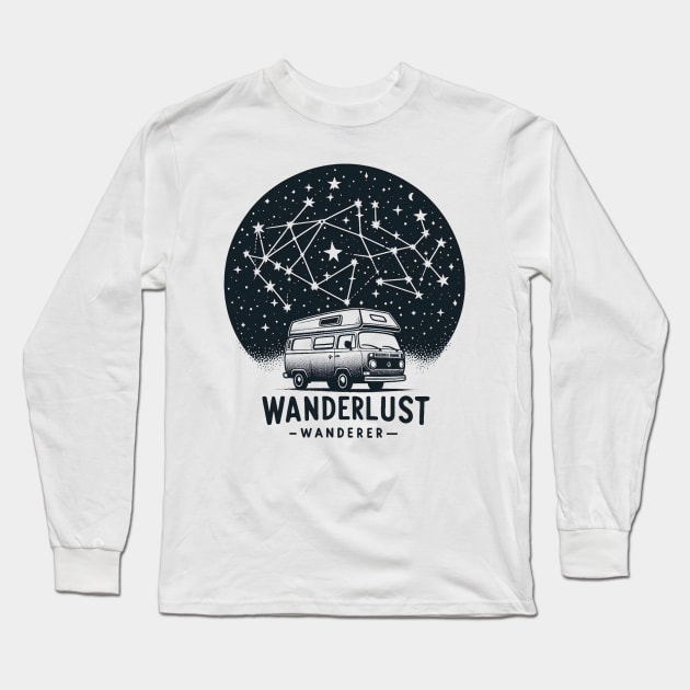 Wanderlust Long Sleeve T-Shirt by FreshIdea8